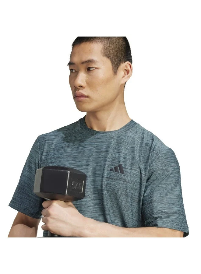 Adidas Adidas Tr-Es Stretch T Purple T-Shirt (Short Sleeve) T-Shirts For Men